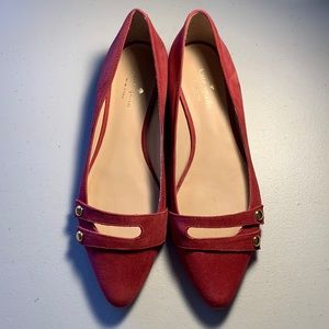 Kate Spade Size 8 M Red Suede Flats